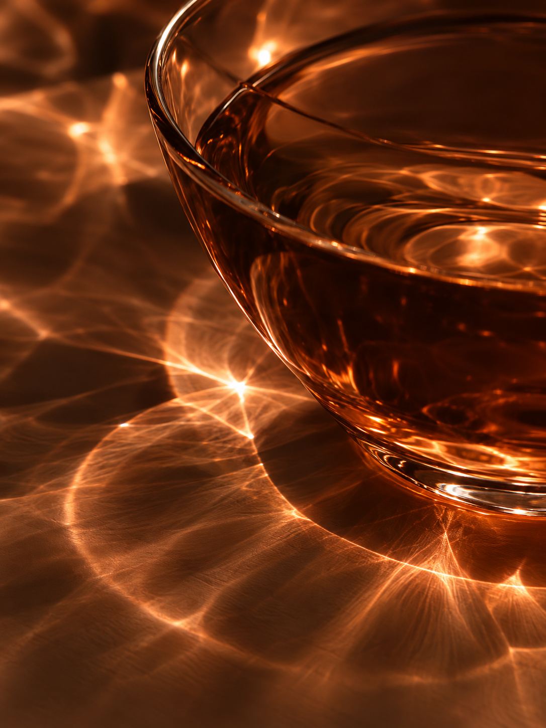 Warm amber reflections