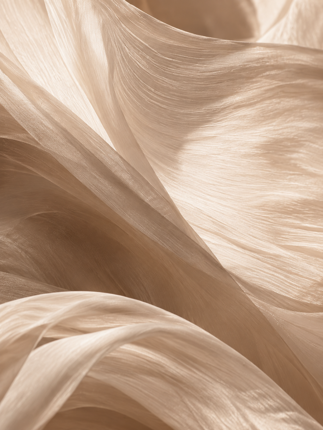Soft ivory silk fabric